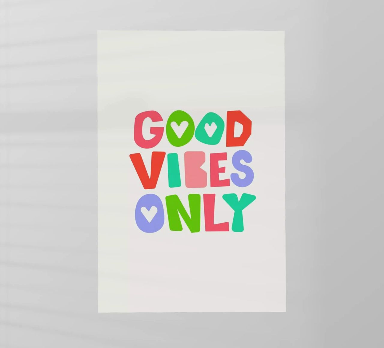 Good vibes only pellicola backlit da Pure