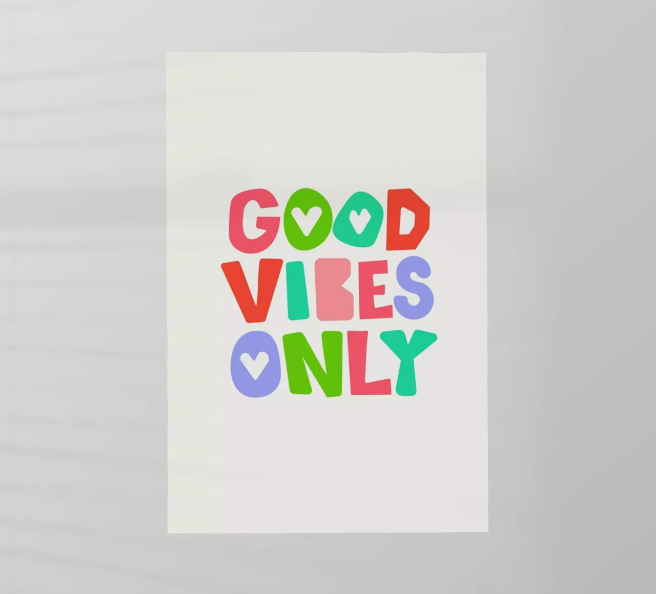 Good vibes only pellicola backlit da Pure