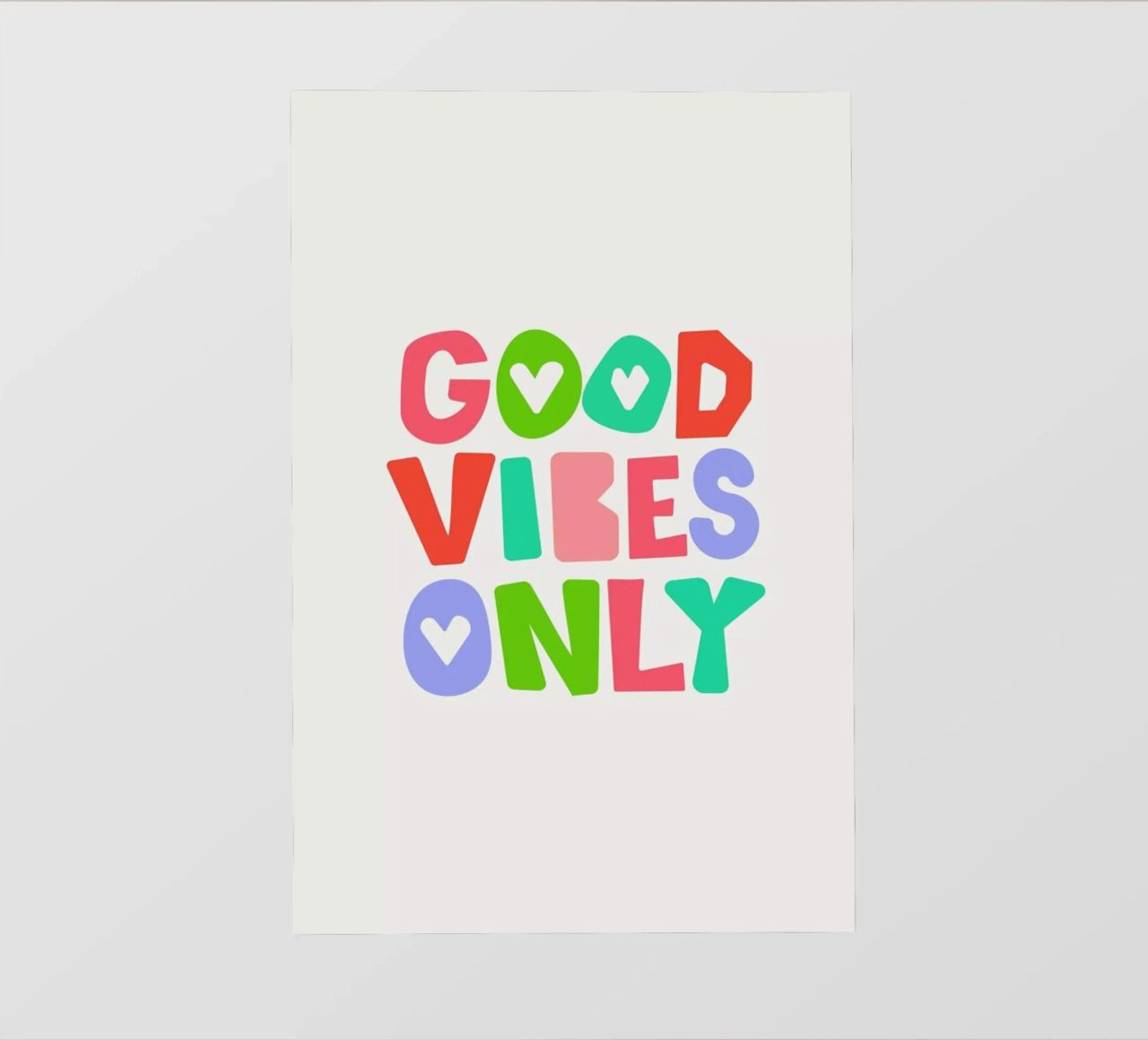 Good vibes only pellicola backlit da Pure