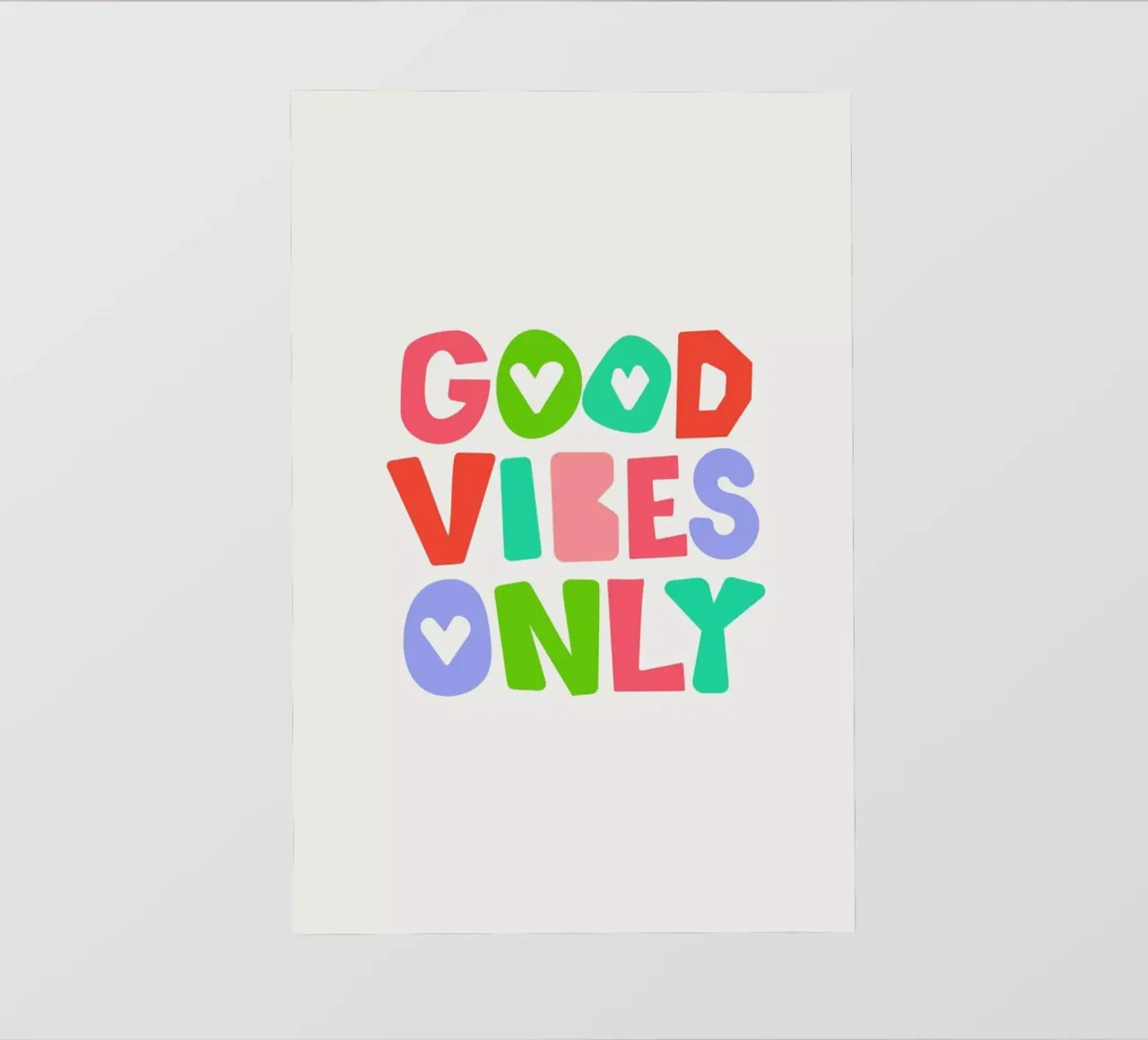 Good vibes only pellicola backlit da Pure