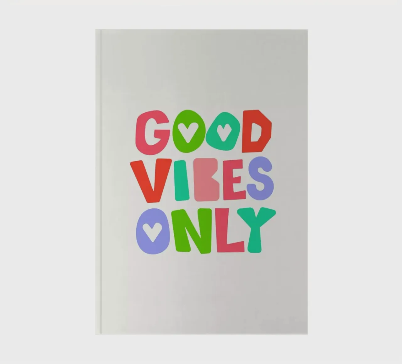 Good vibes only notebook by Pure