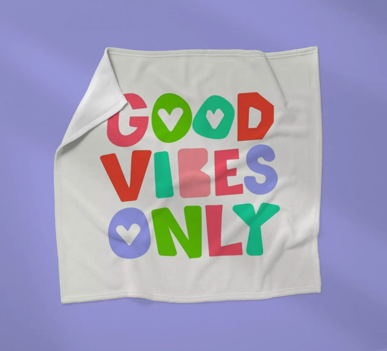Good vibes only coperta in pile da Pure