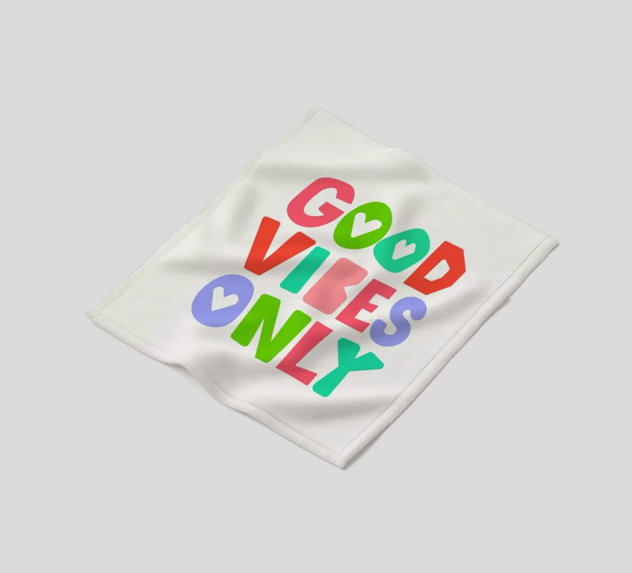 Good vibes only coperta in pile da Pure