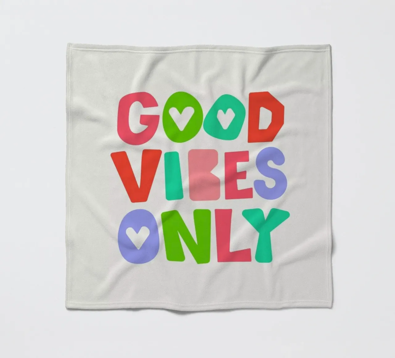 Good vibes only coperta in pile da Pure