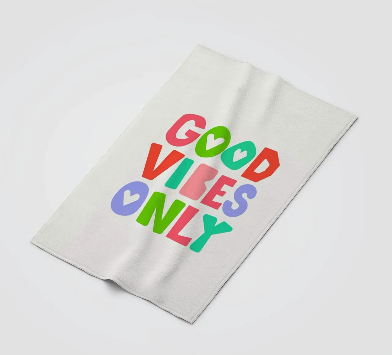 Good vibes only coperta in pile da Pure