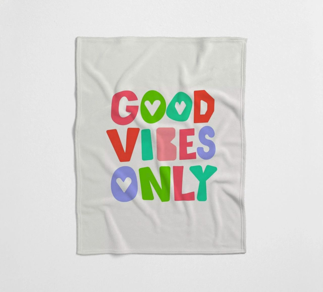 Good vibes only coperta in pile da Pure