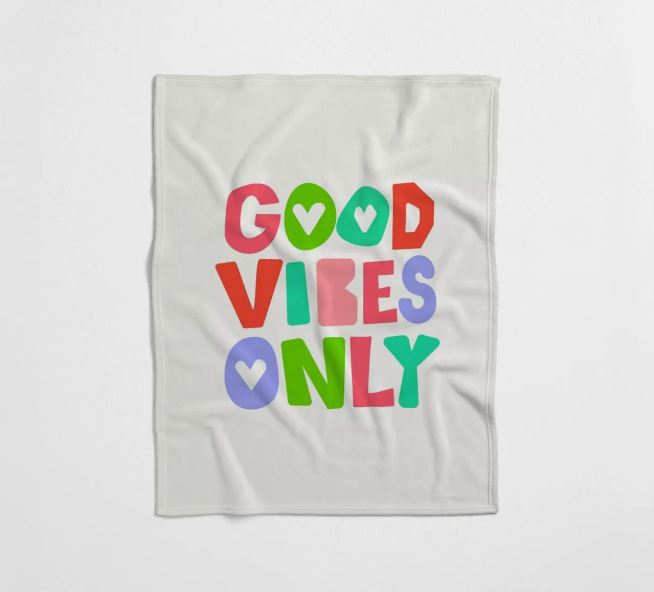 Good vibes only coperta in pile da Pure