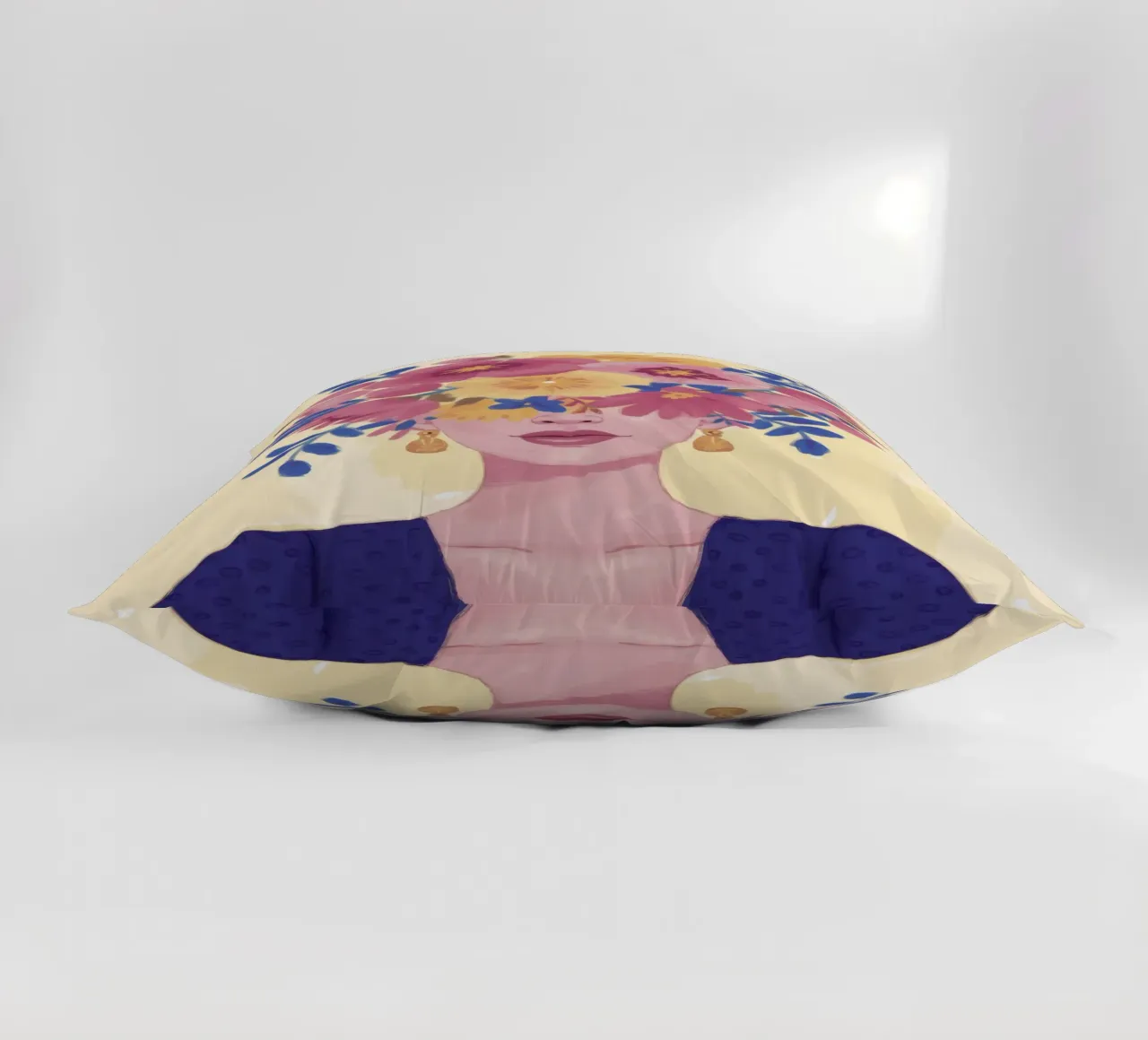 Corona floreale in fiore cuscino da Petal Canvas