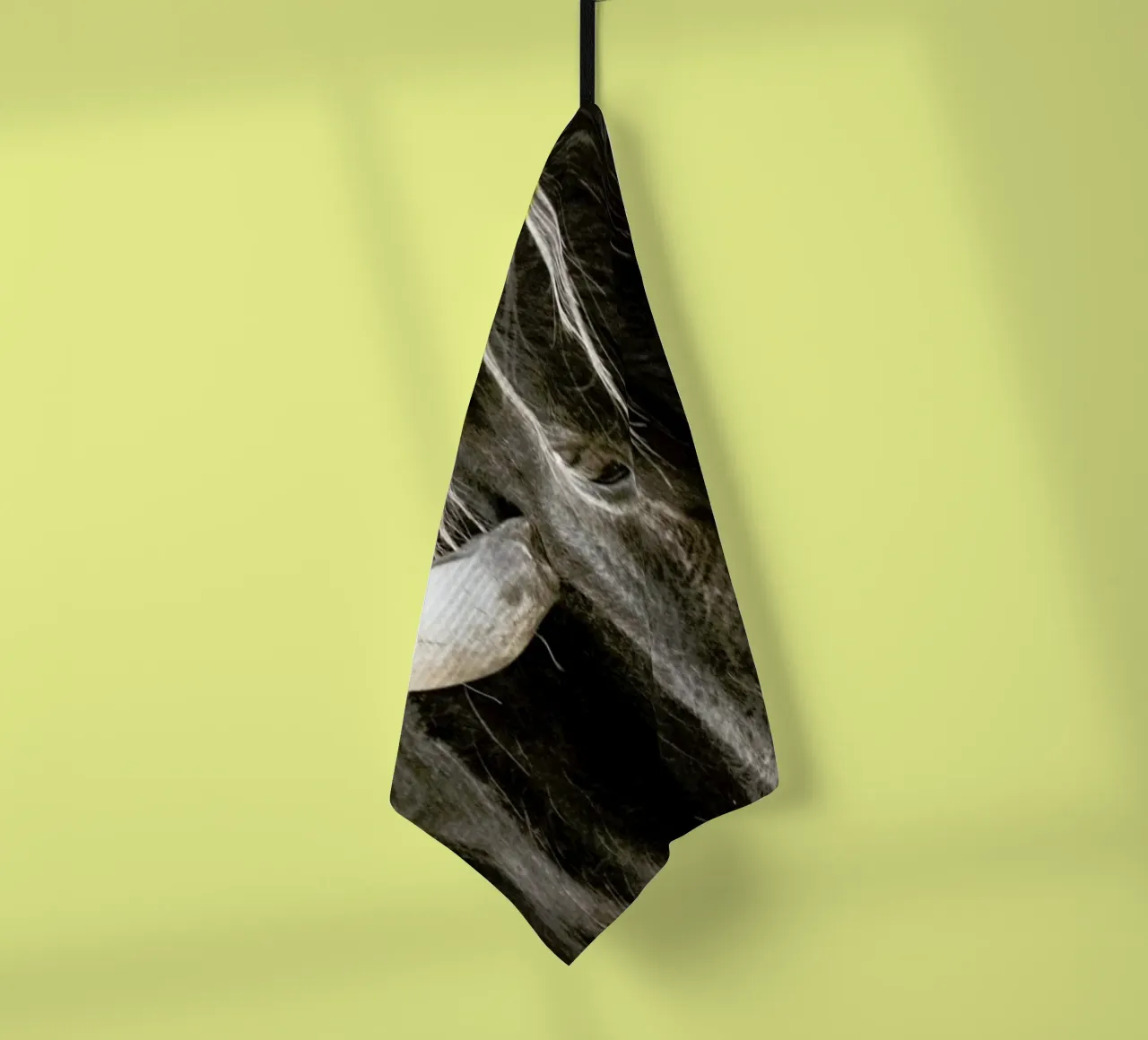 Bulls Head tea towel by Victoria Frost