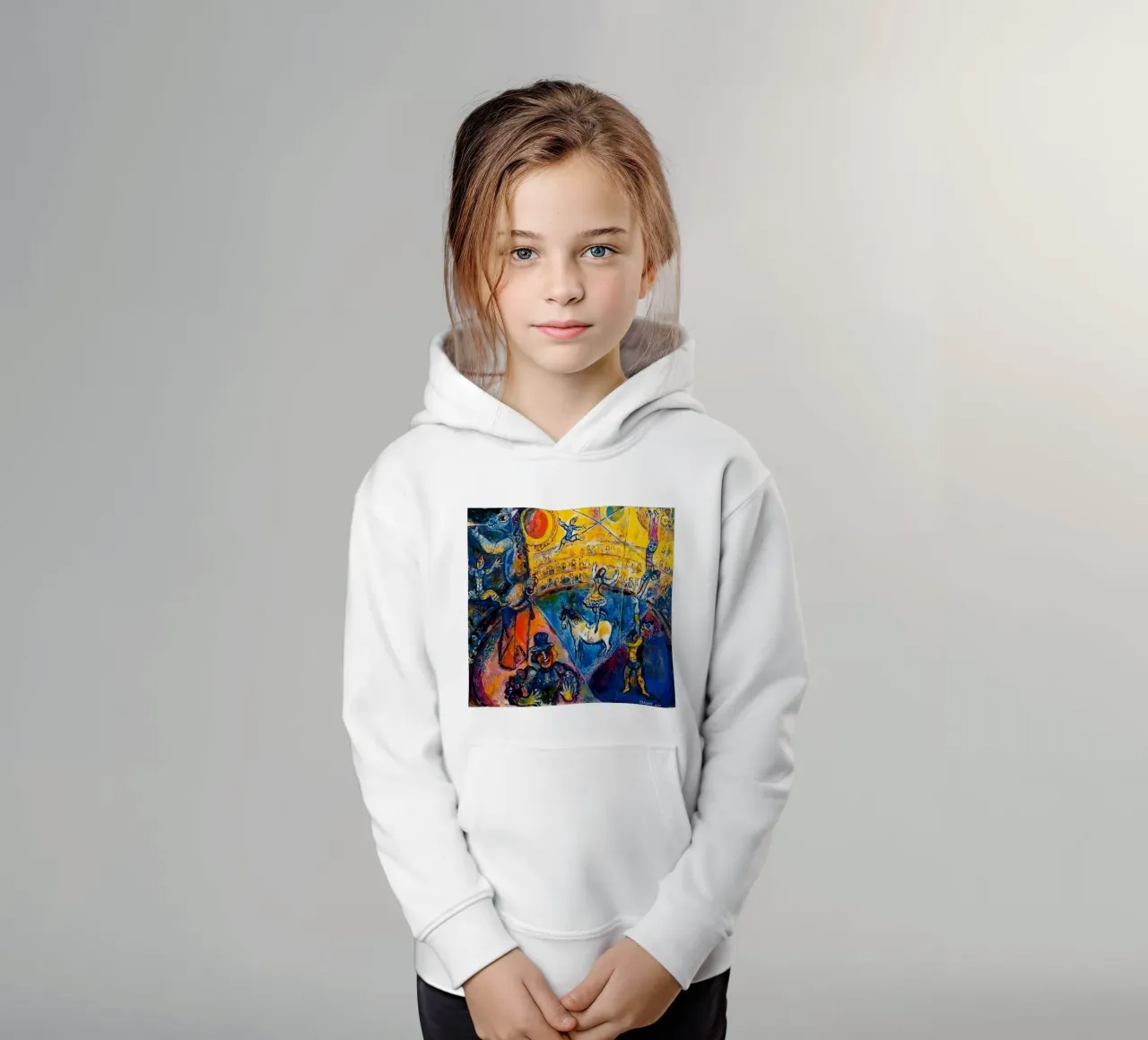 Marc Chagall Circus Horse kids hoodie by Kunze Gallery