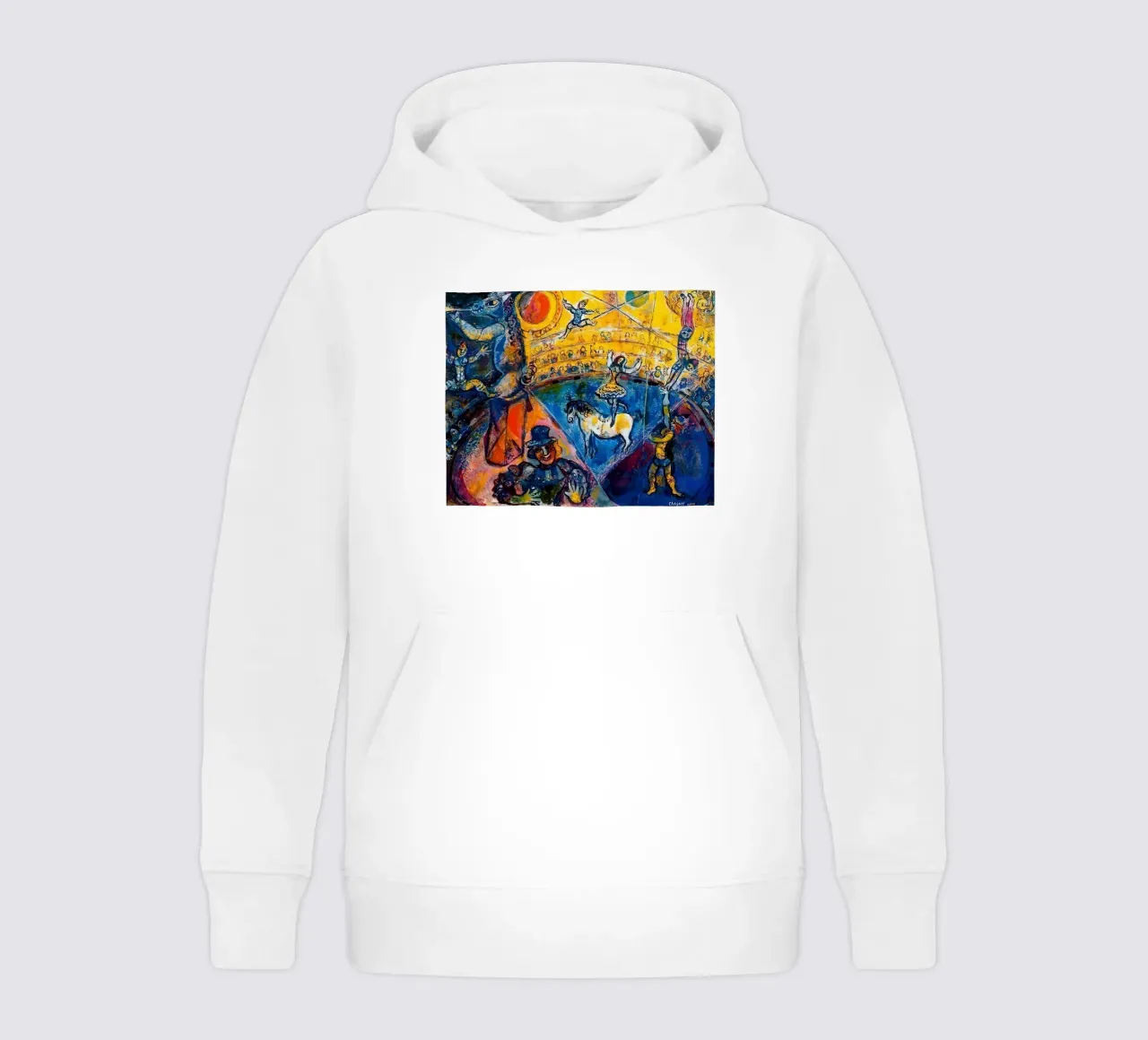 Marc Chagall Circus Horse kids hoodie by Kunze Gallery