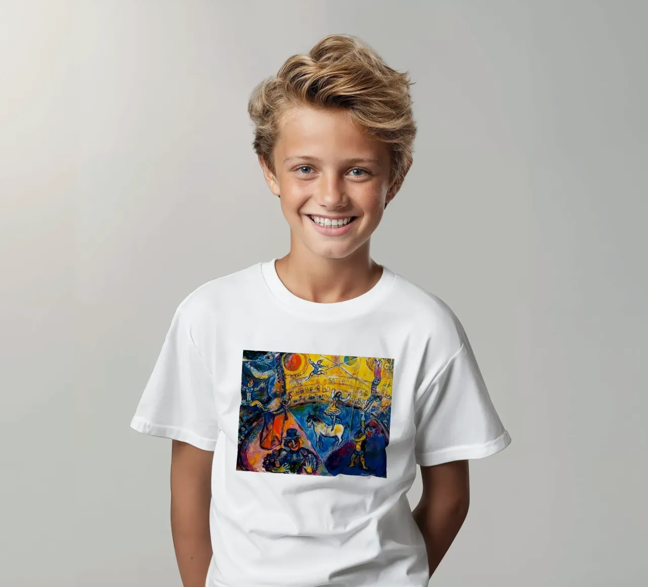 Marc Chagall Circus Horse kids t-shirt by Kunze Gallery