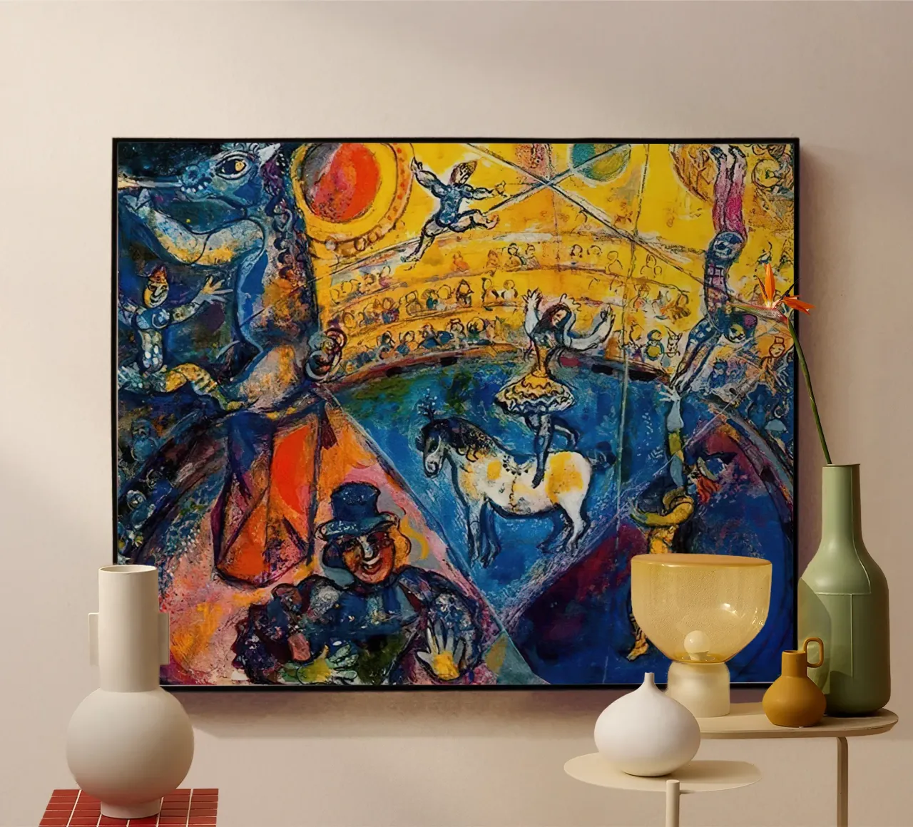 Marc Chagall Circus Horse acrylic glass by Kunze Gallery