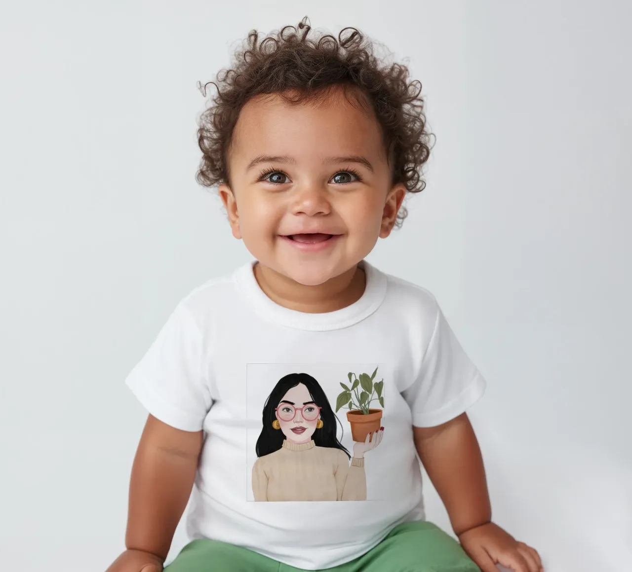 Botanisches Gleichgewicht Baby T-Shirt von Petal Canvas