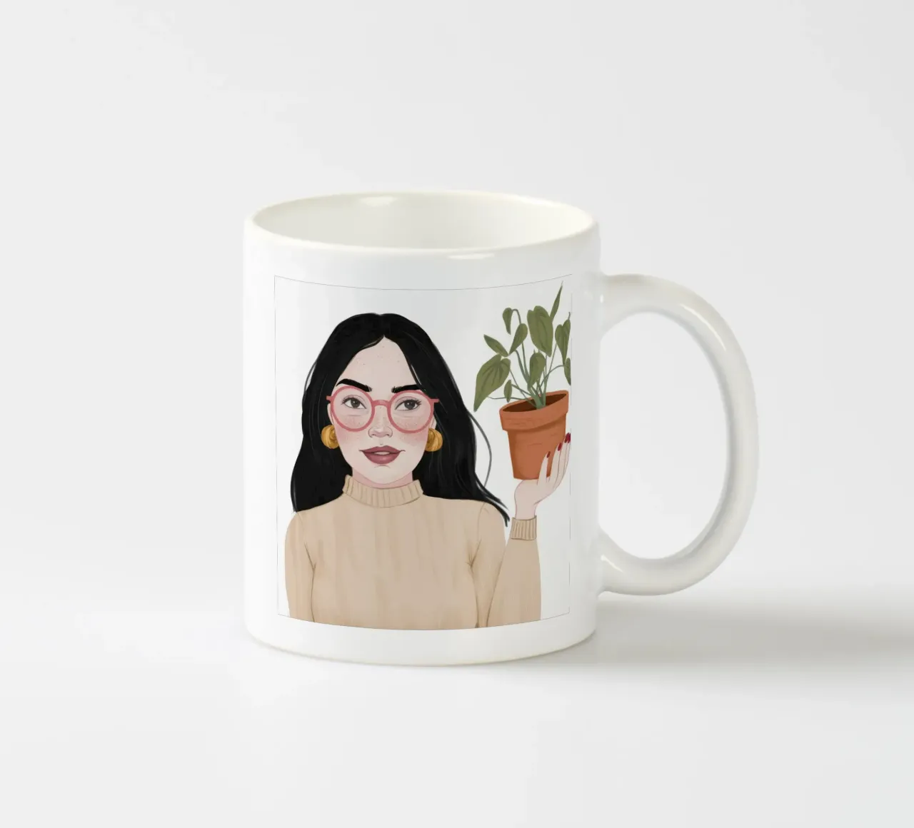 Equilibrio botanico tazza in ceramica da Petal Canvas