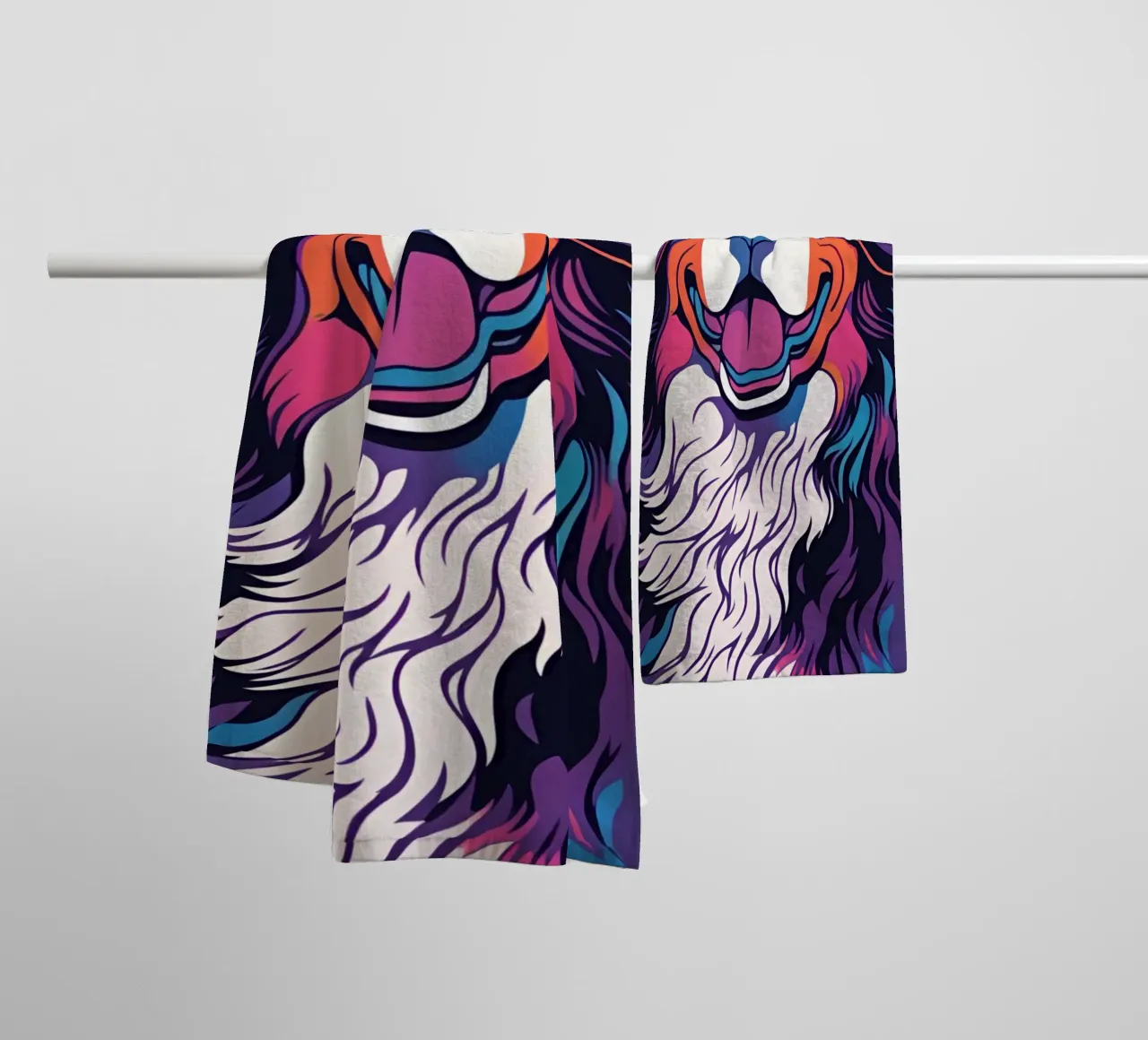 Bernersennen in Bunt #19 towel by Yumis.Beargang.and.Me