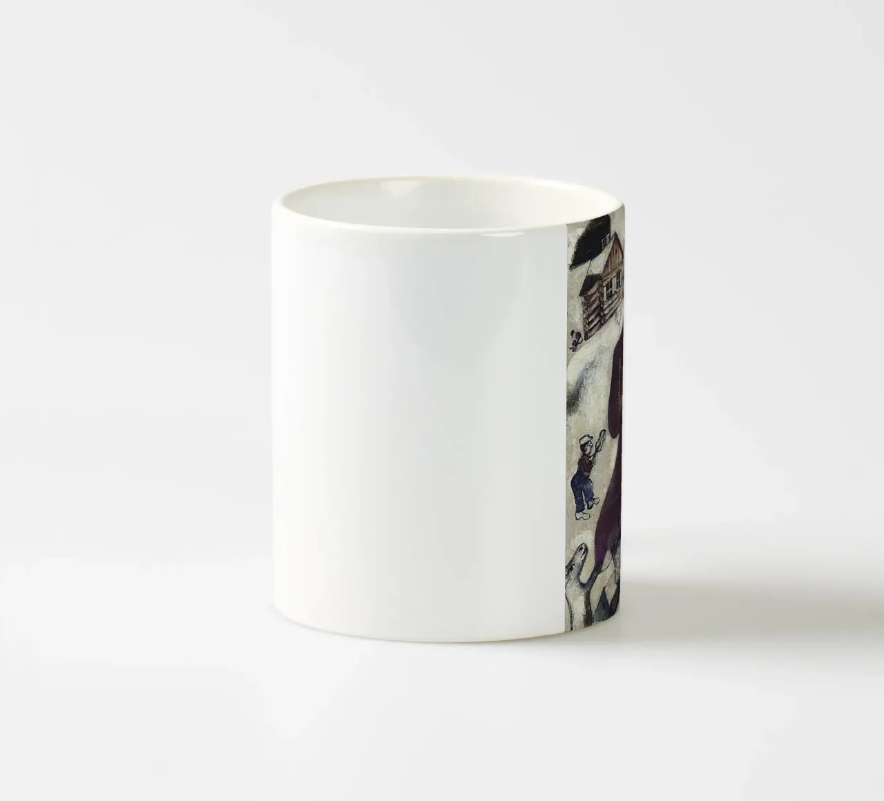 Marc Chagall violinista verde tazza in ceramica da Kunze Gallery