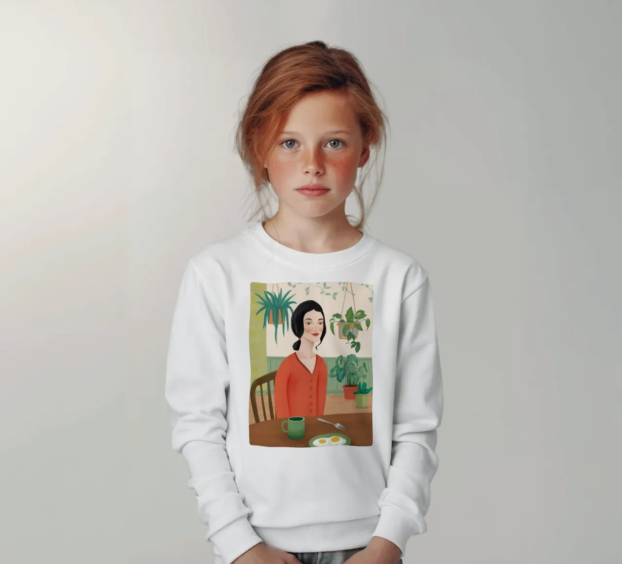 Colazione botanica felpa bambino da Petal Canvas
