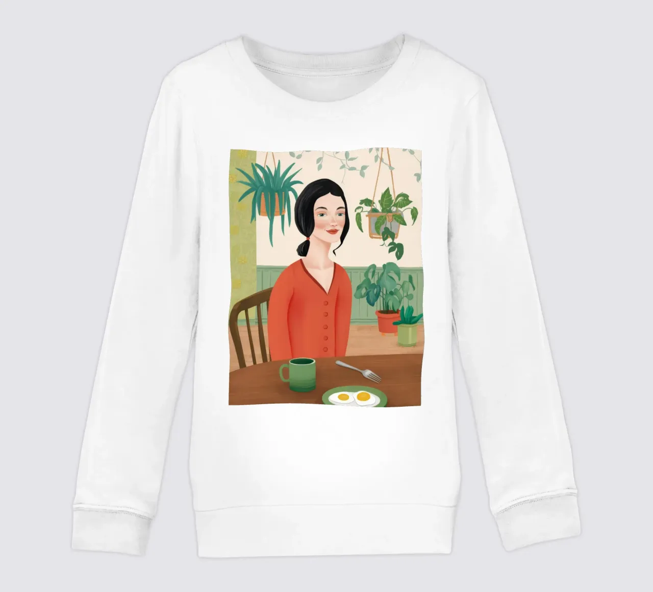Colazione botanica felpa bambino da Petal Canvas