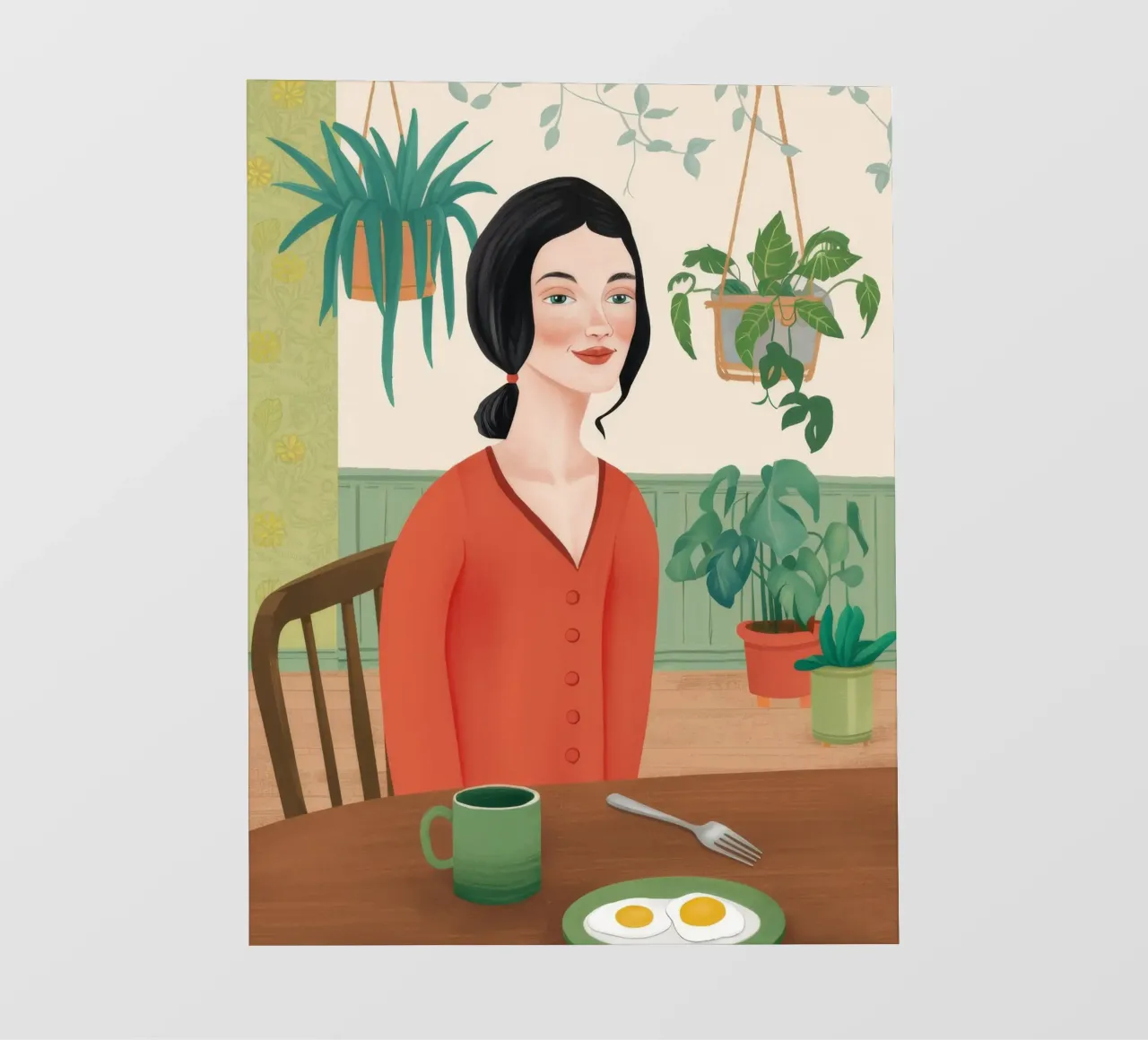 Colazione botanica telo in pvc da Petal Canvas