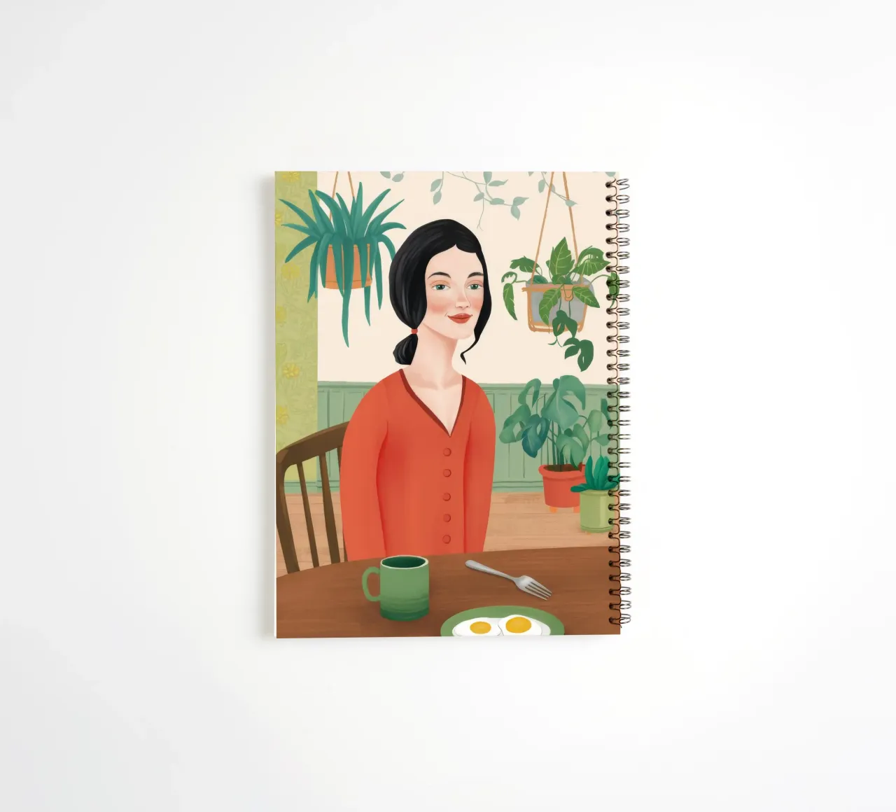 Breakfast Botanical spiral notebook by Petal Canvas