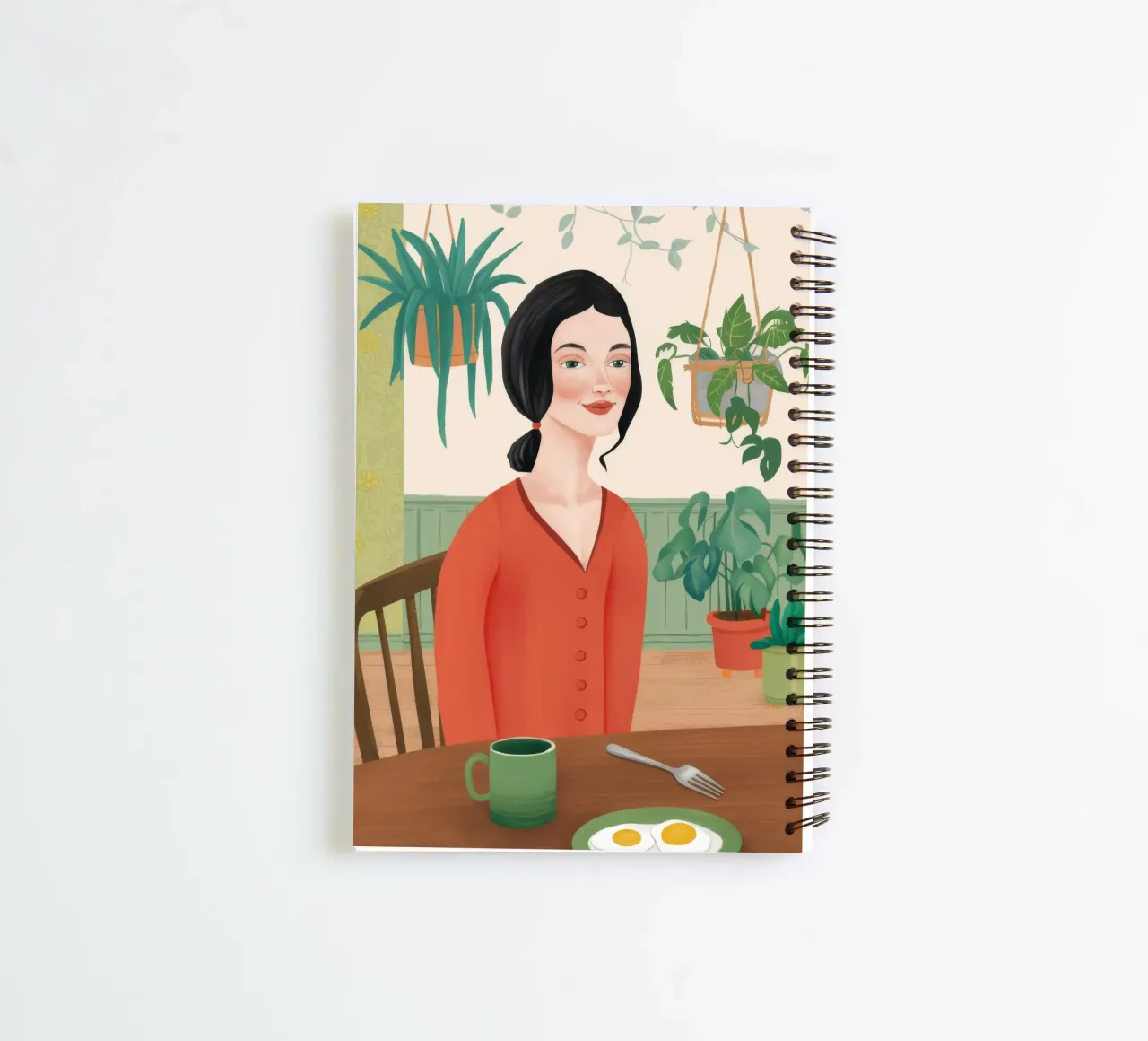 Breakfast Botanical spiral notebook by Petal Canvas
