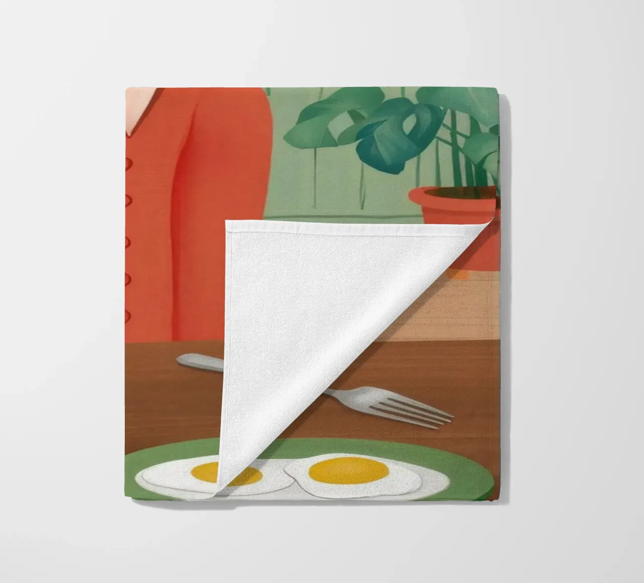 Colazione botanica telo mare da Petal Canvas