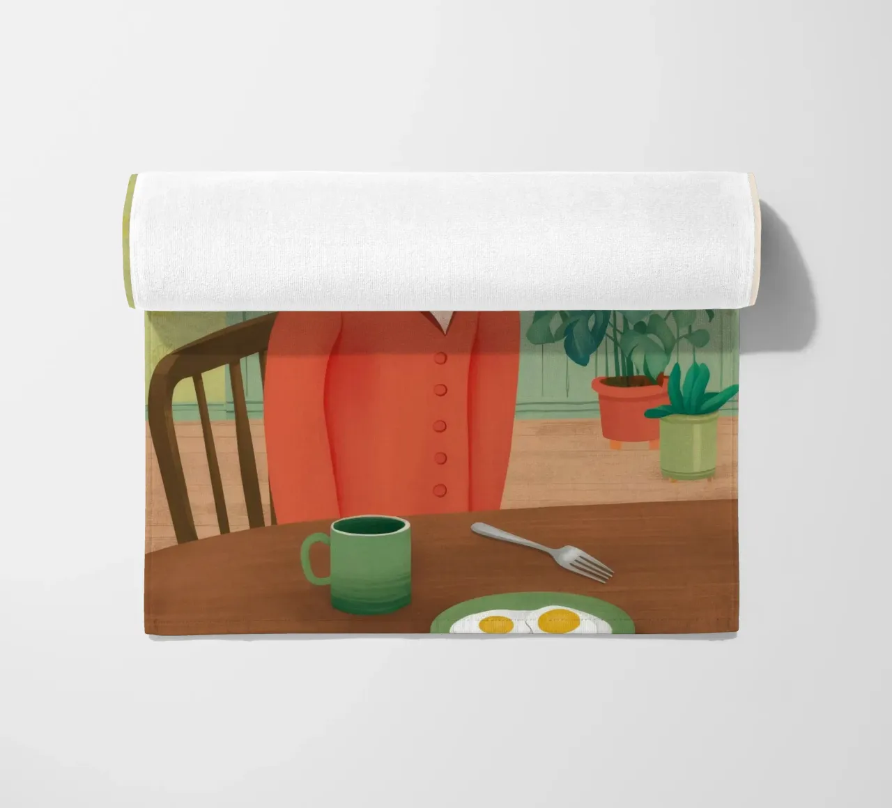 Colazione botanica telo mare da Petal Canvas
