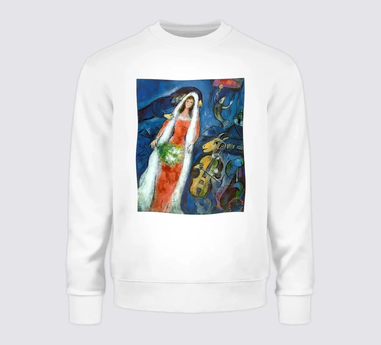 Marc Chagall La Mariee Sweatshirt von Kunze Gallery