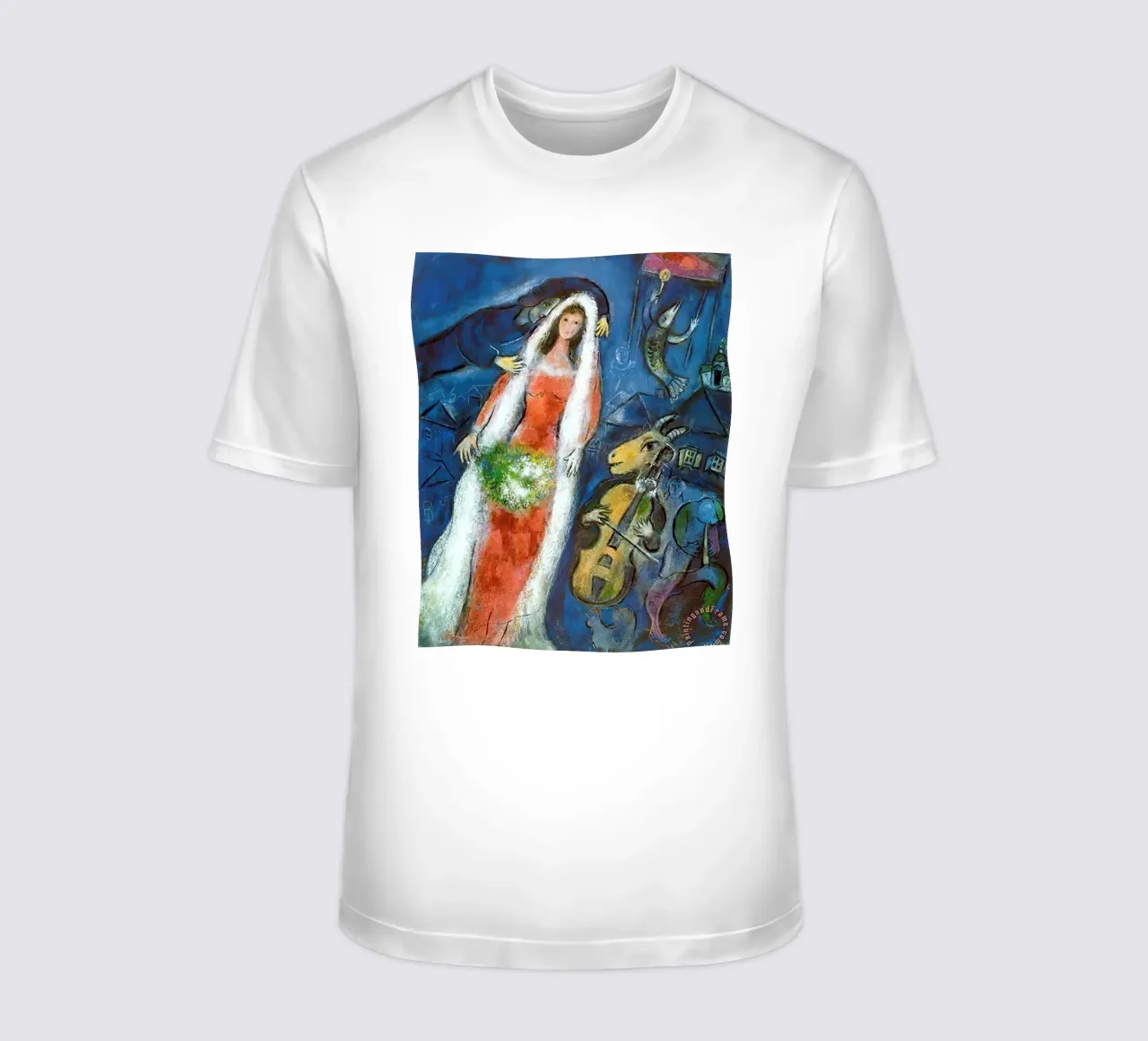 Marc Chagall La Mariee t-shirt da Kunze Gallery