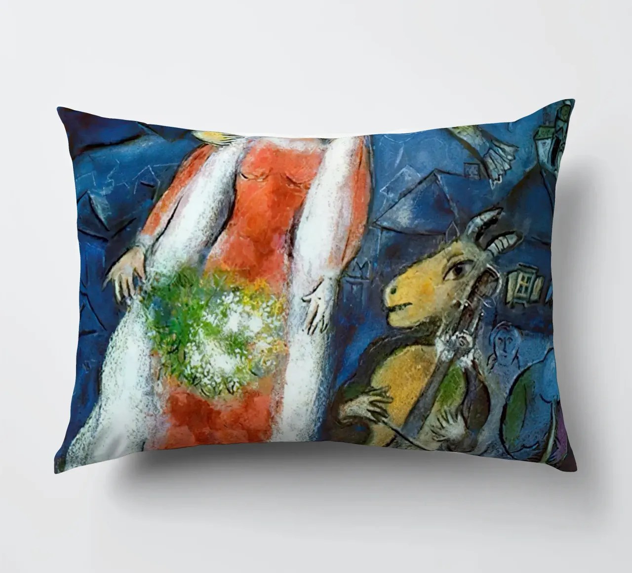 Marc Chagall La Mariee cuscino da Kunze Gallery
