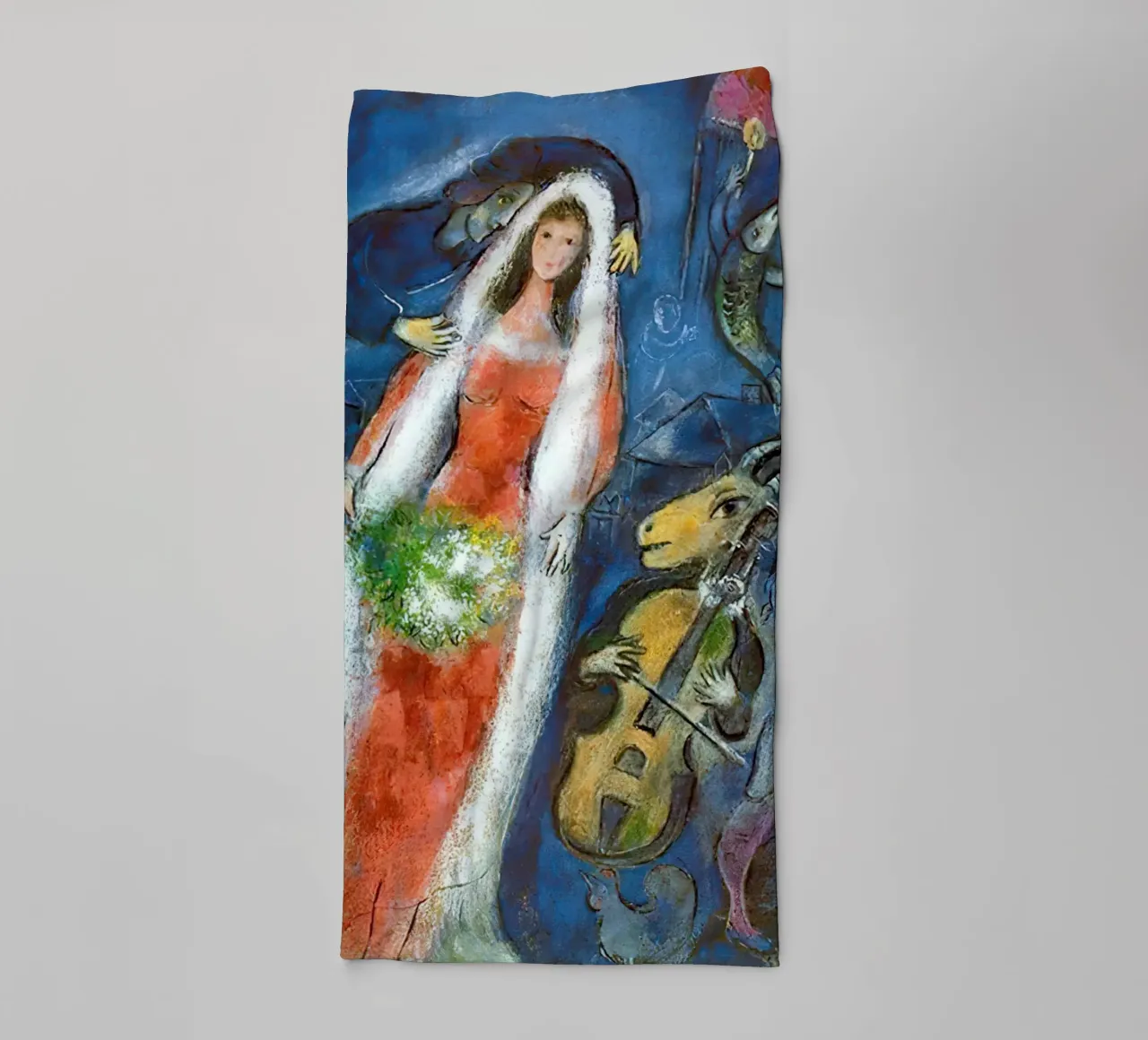 Marc Chagall La Mariee asciugamano da bagno da Kunze Gallery