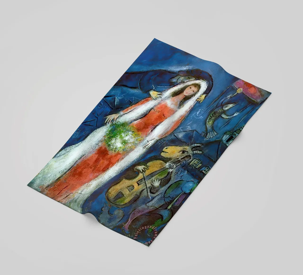 Marc Chagall La Mariee telo mare da Kunze Gallery