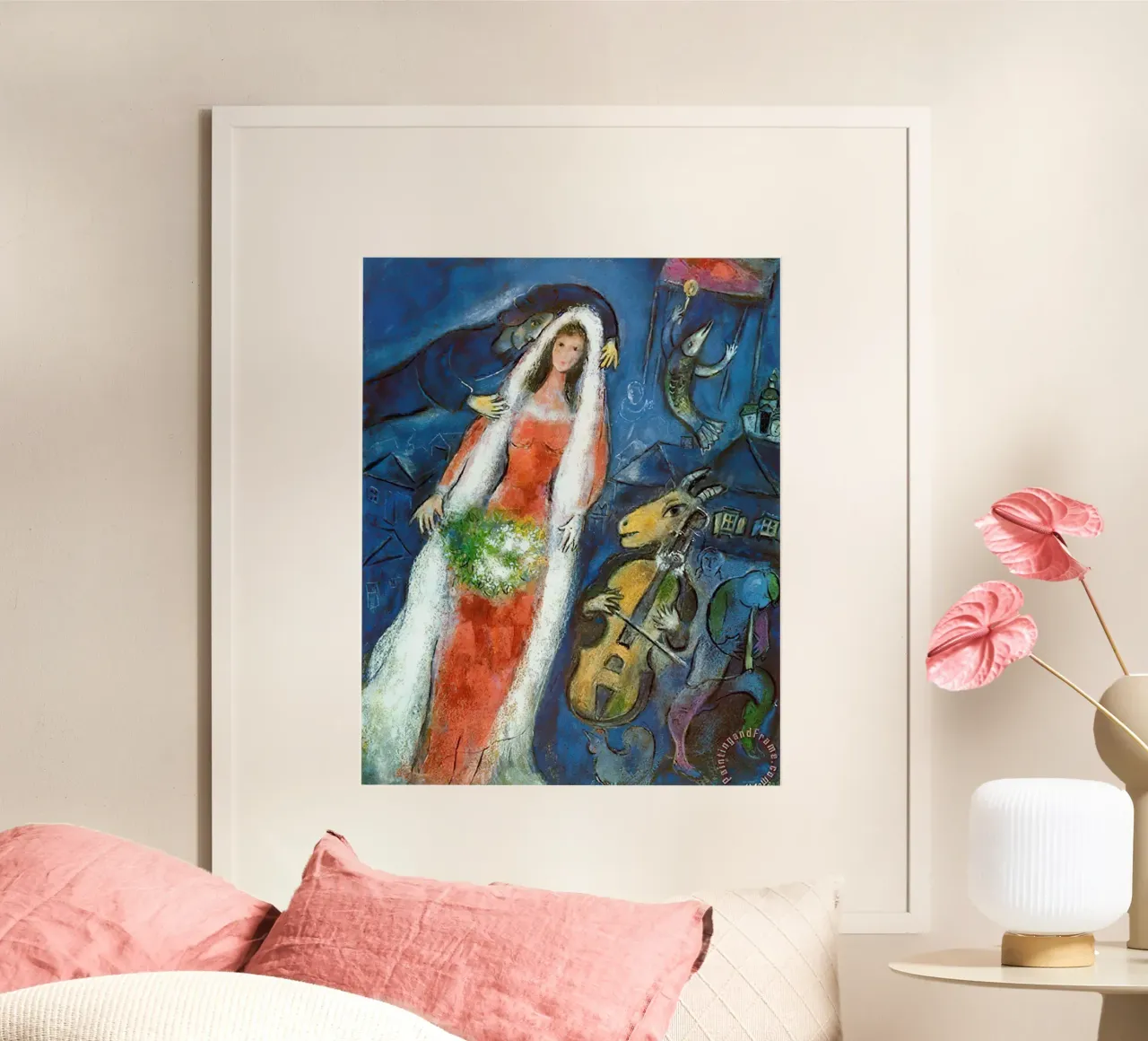 Marc Chagall La Mariee carta hahnemühle da Kunze Gallery