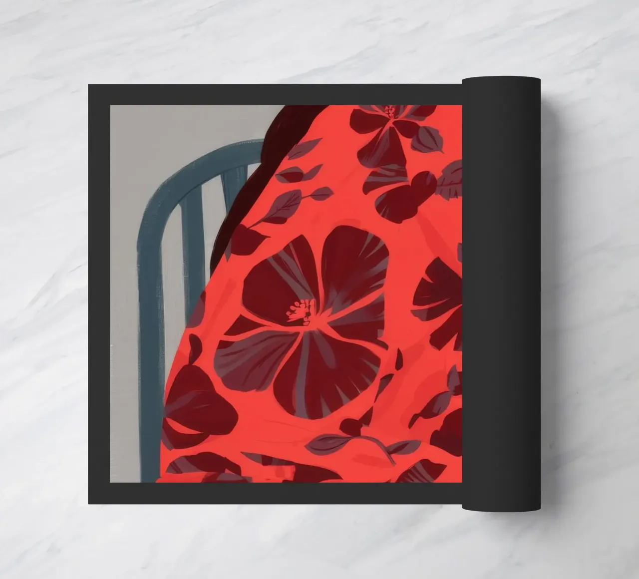 Riflesso floreale zerbino da Petal Canvas