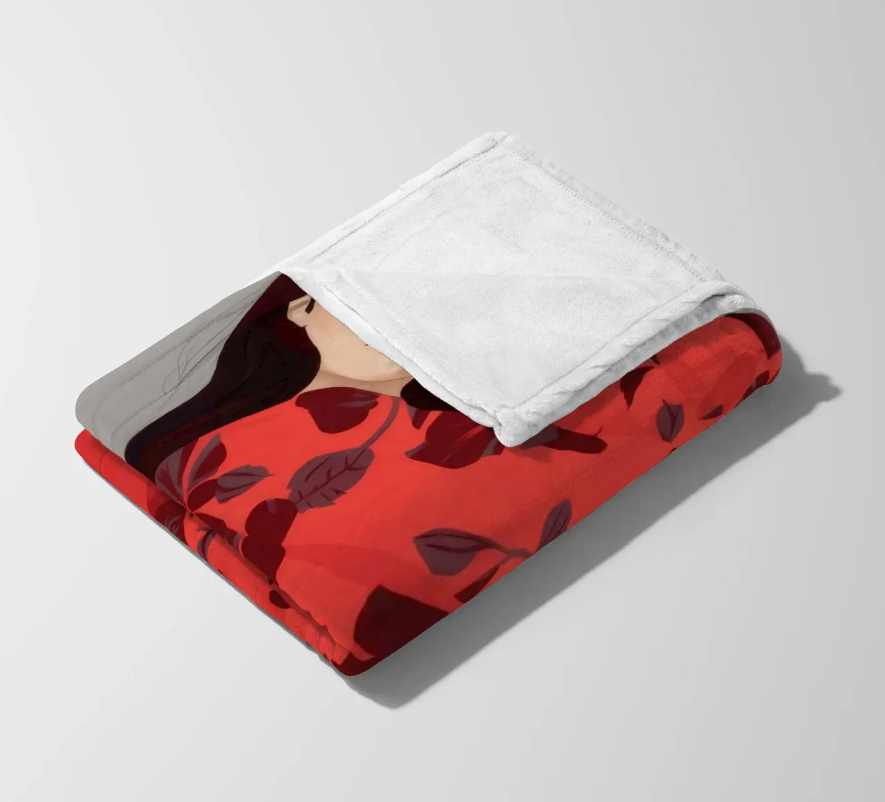 Riflesso floreale coperta in pile da Petal Canvas