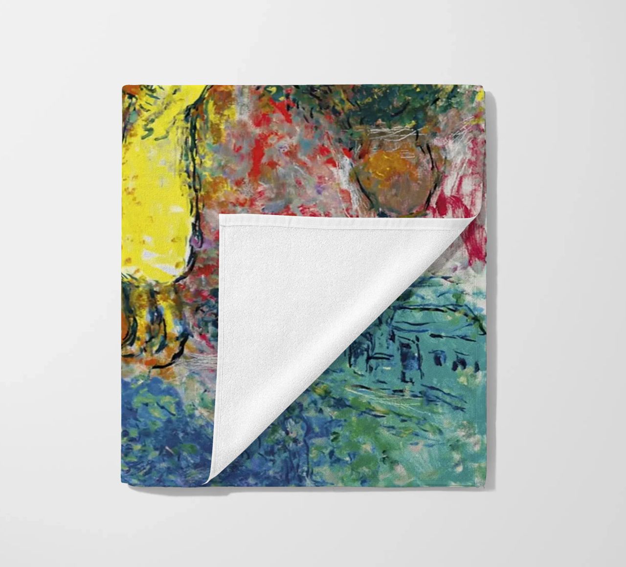 Marc Chagall La coppia con due bouquet telo mare da Kunze Gallery