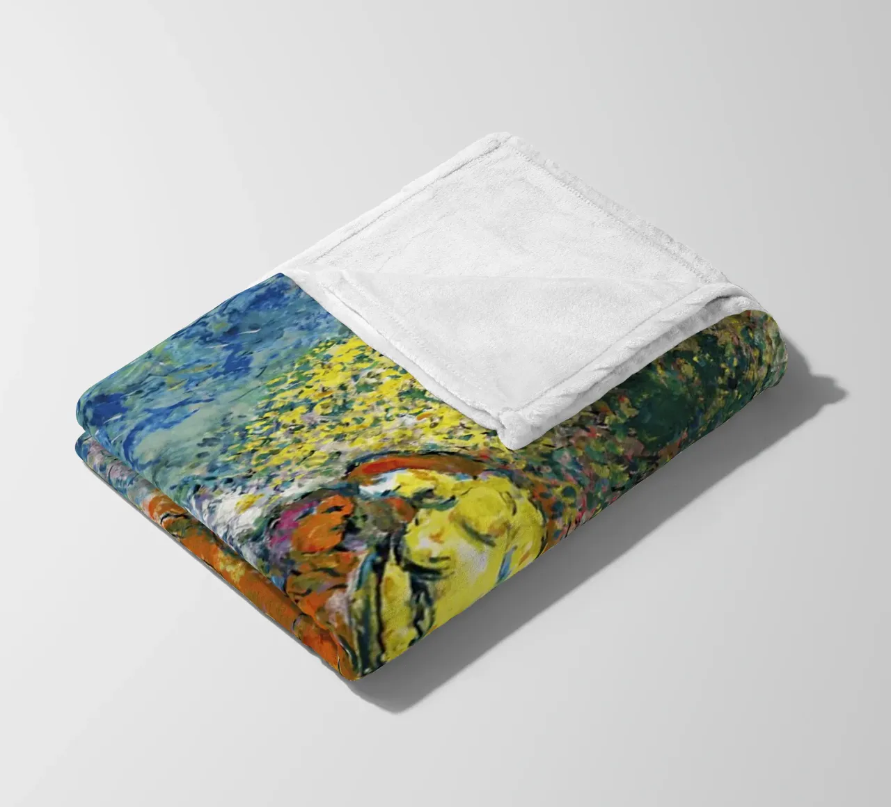 Marc Chagall La coppia con due bouquet coperta in pile da Kunze Gallery