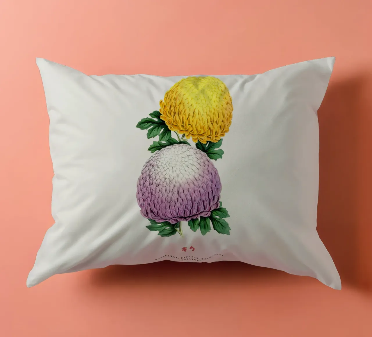 Duo Kiku in fiore cuscino da Vintagrafica