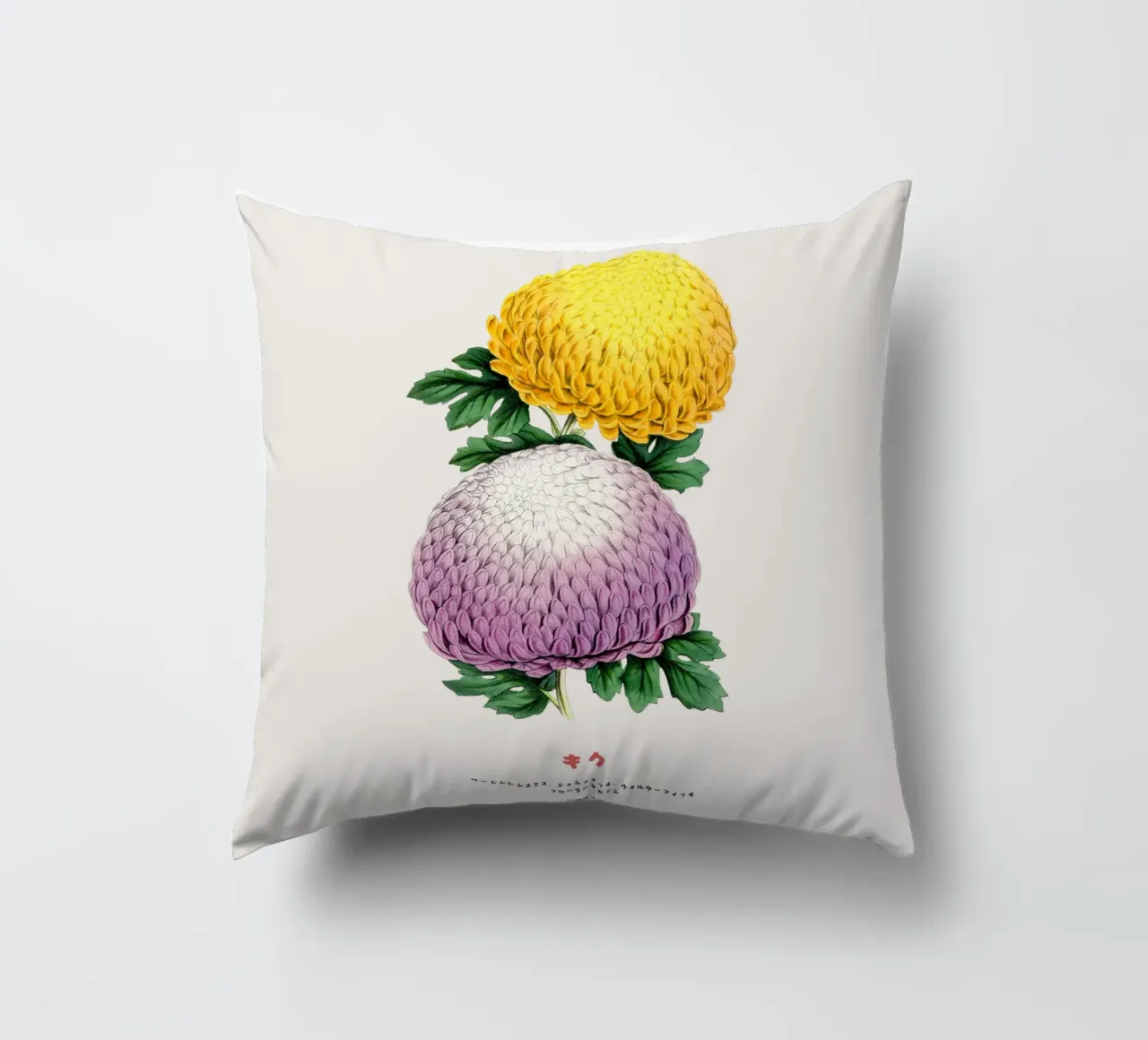 Duo Kiku in fiore cuscino da Vintagrafica