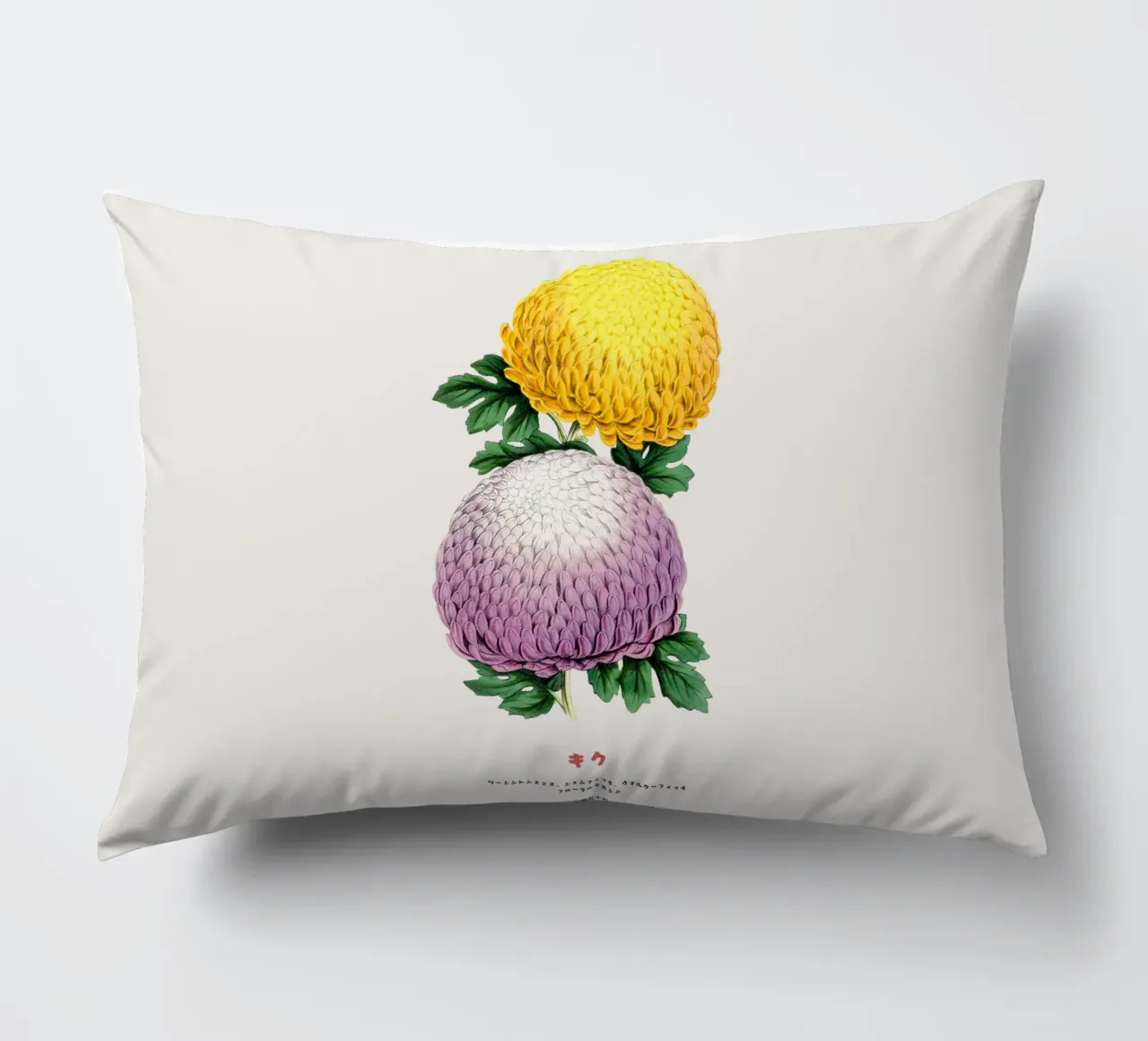 Duo Kiku in fiore cuscino da Vintagrafica
