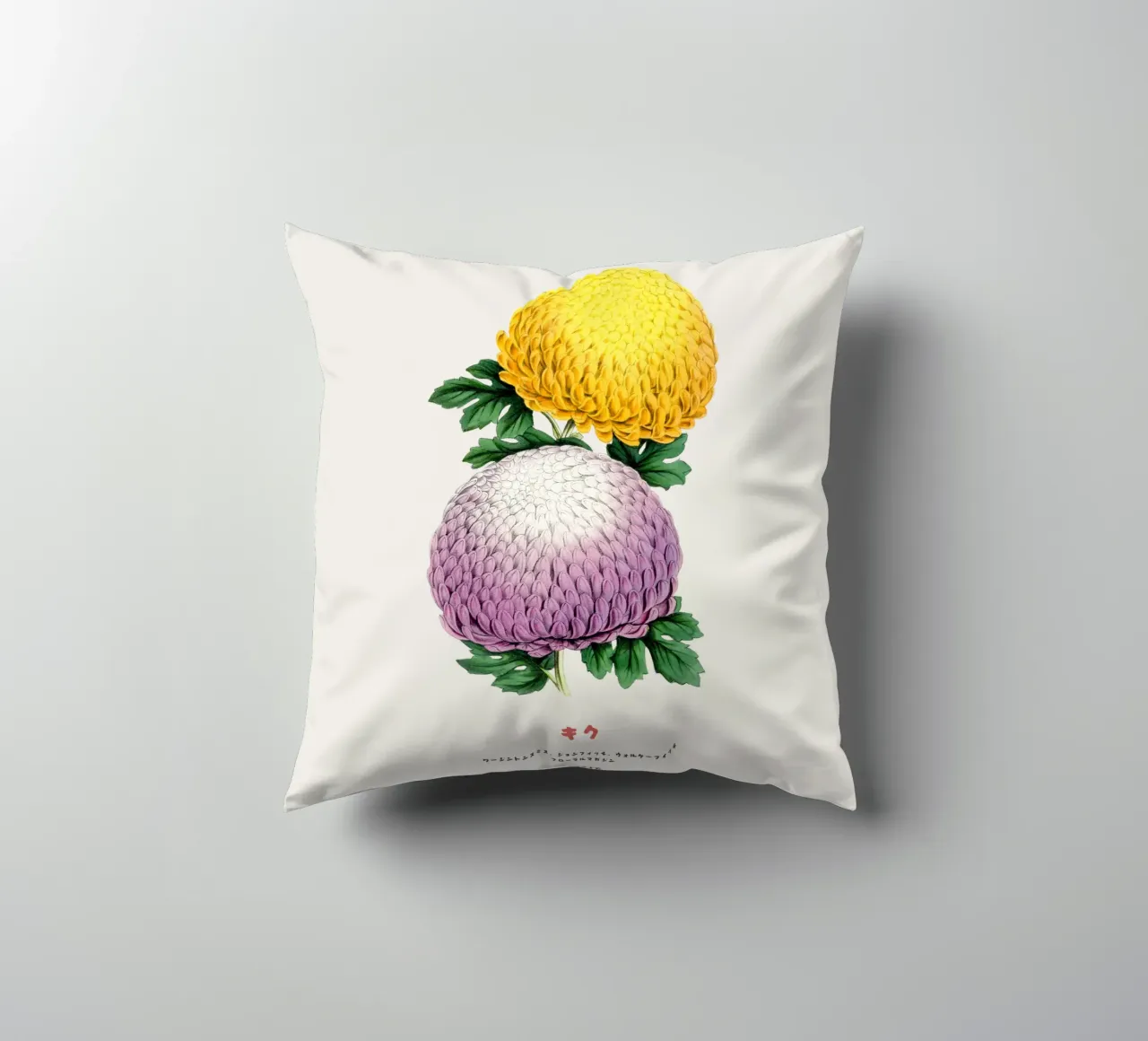 Duo Kiku in fiore cuscino da Vintagrafica