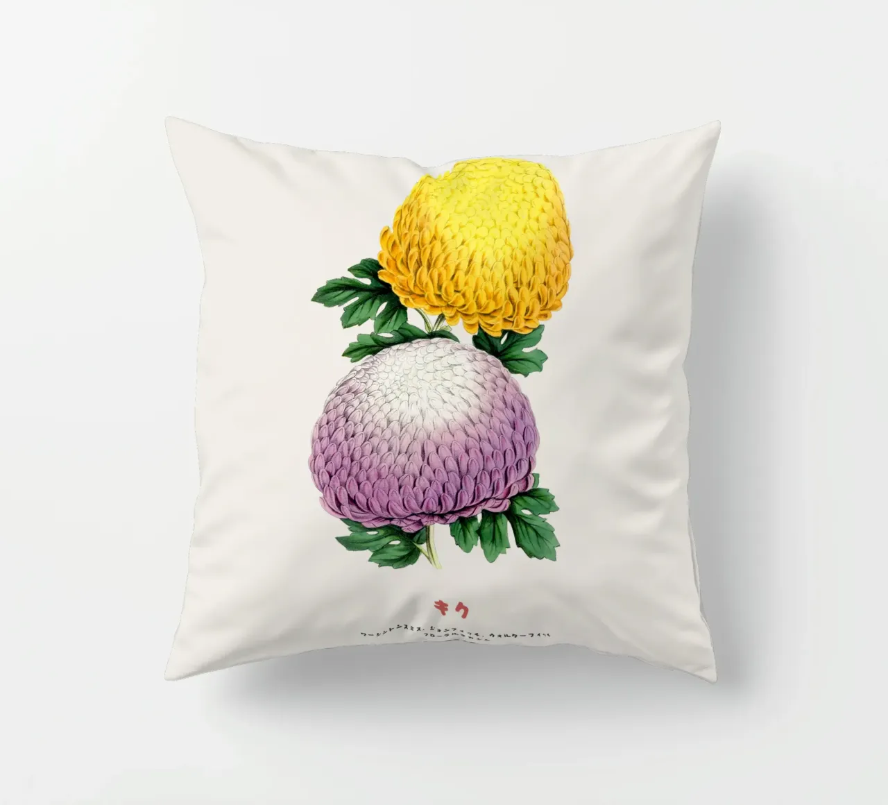 Duo Kiku in fiore cuscino da Vintagrafica