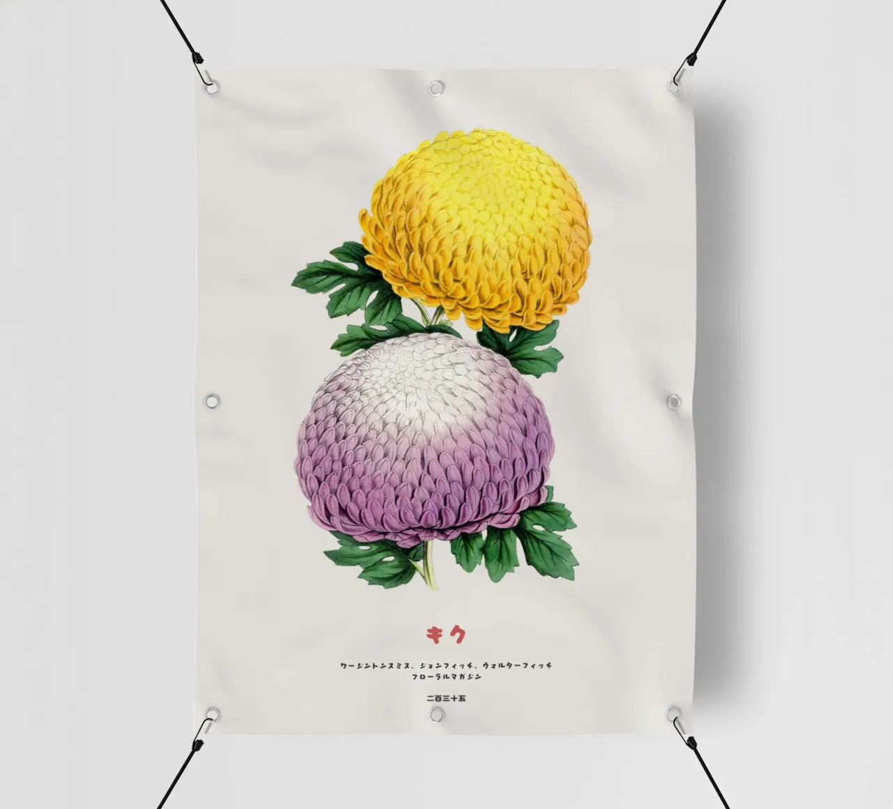 Blooming Kiku Duo pvc cover by Vintagrafica