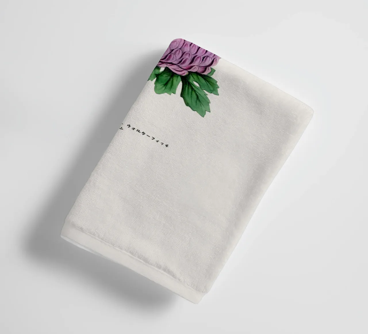 Bloeiend Kiku Duo badhanddoek van Vintagrafica
