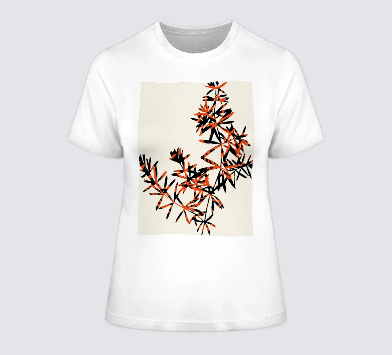 Abstract Botanical no. 7 t-shirt da donna da adrianooliveira