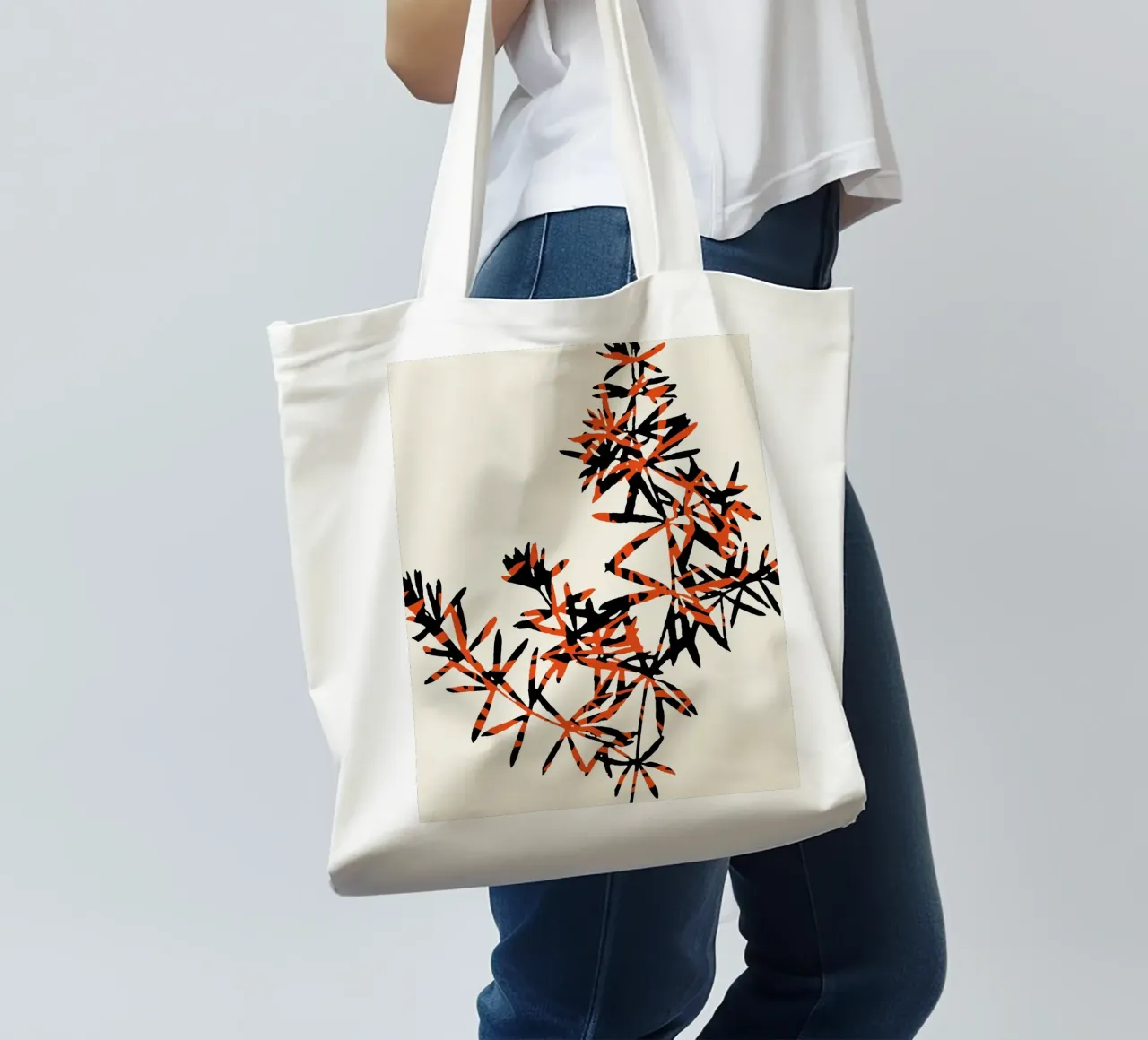 Abstract Botanical no. 7 borsa in juta da adrianooliveira