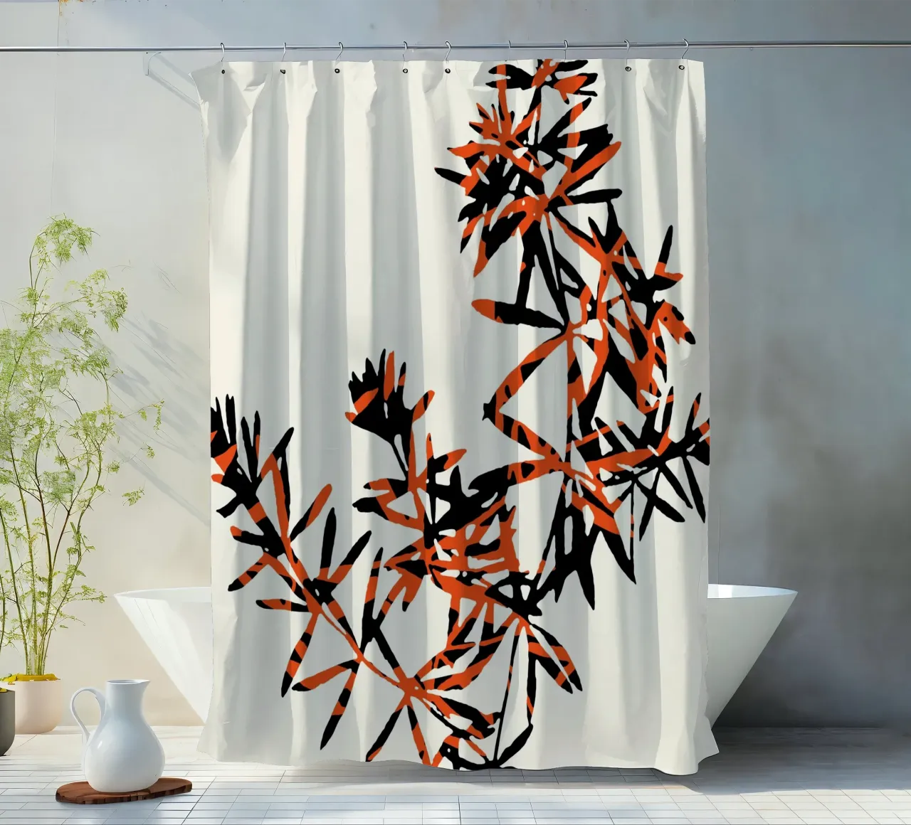 Abstract Botanical no. 7 tenda da doccia da adrianooliveira