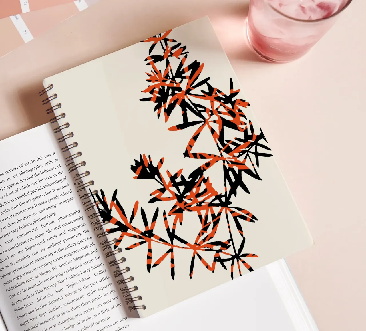 Abstract Botanical no. 7 spiral notebook by adrianooliveira