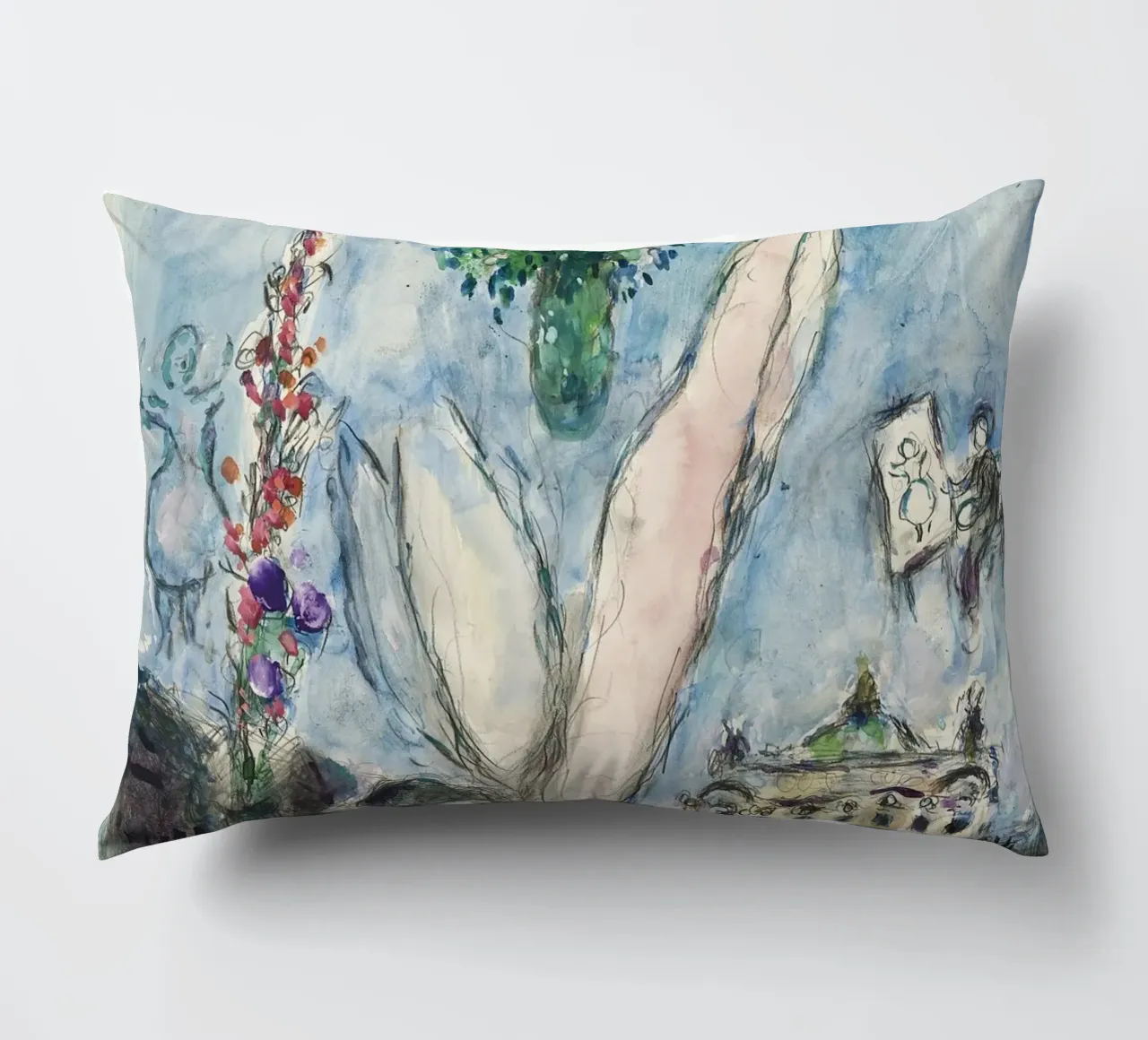 Marc Chagall L'angelo prima dell'opera cuscino da Kunze Gallery